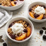 The Ultimate Brown Butter Blackberry Peach Crisp | Easy Summer Fruit Dessert
