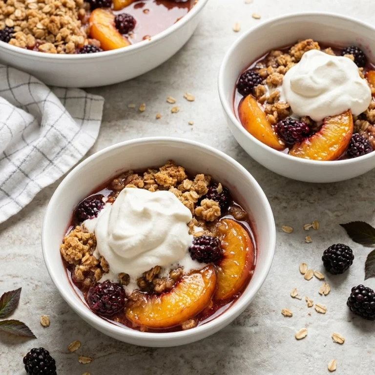 The Ultimate Brown Butter Blackberry Peach Crisp | Easy Summer Fruit Dessert