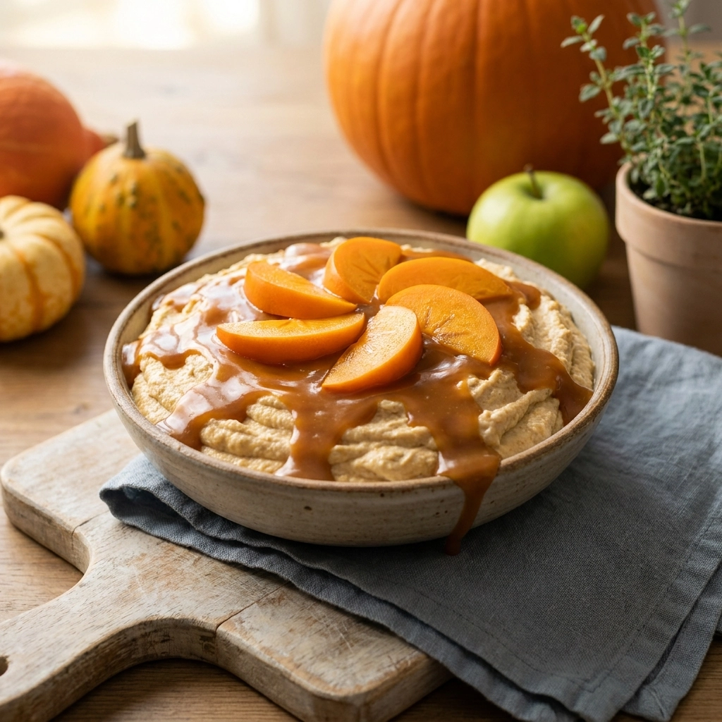 Irresistible Caramel Toffee Dip in a Pumpkin Recipe | Easy Fall Dessert Dip