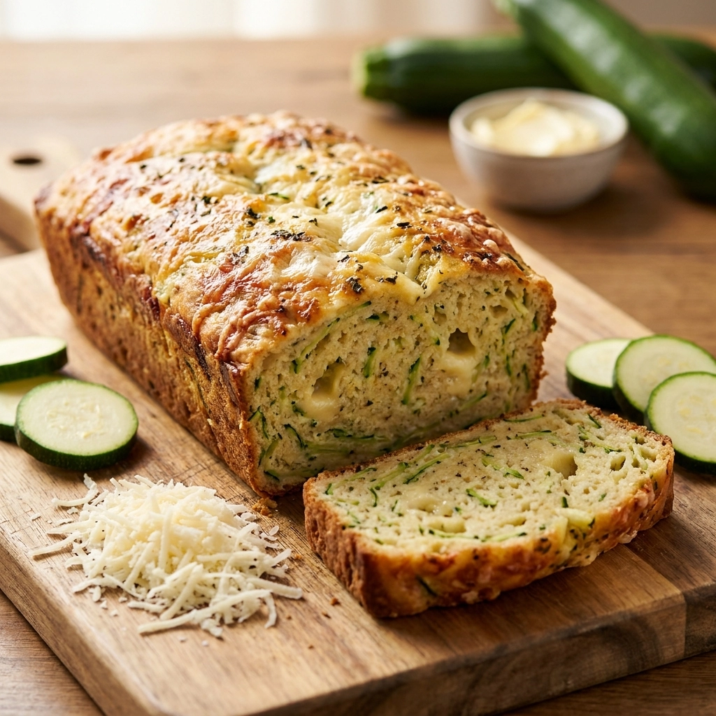 Savory Zucchini Cheese Bread Recipe for Garden Fresh Flavor | Cheesy Zucchini Bread