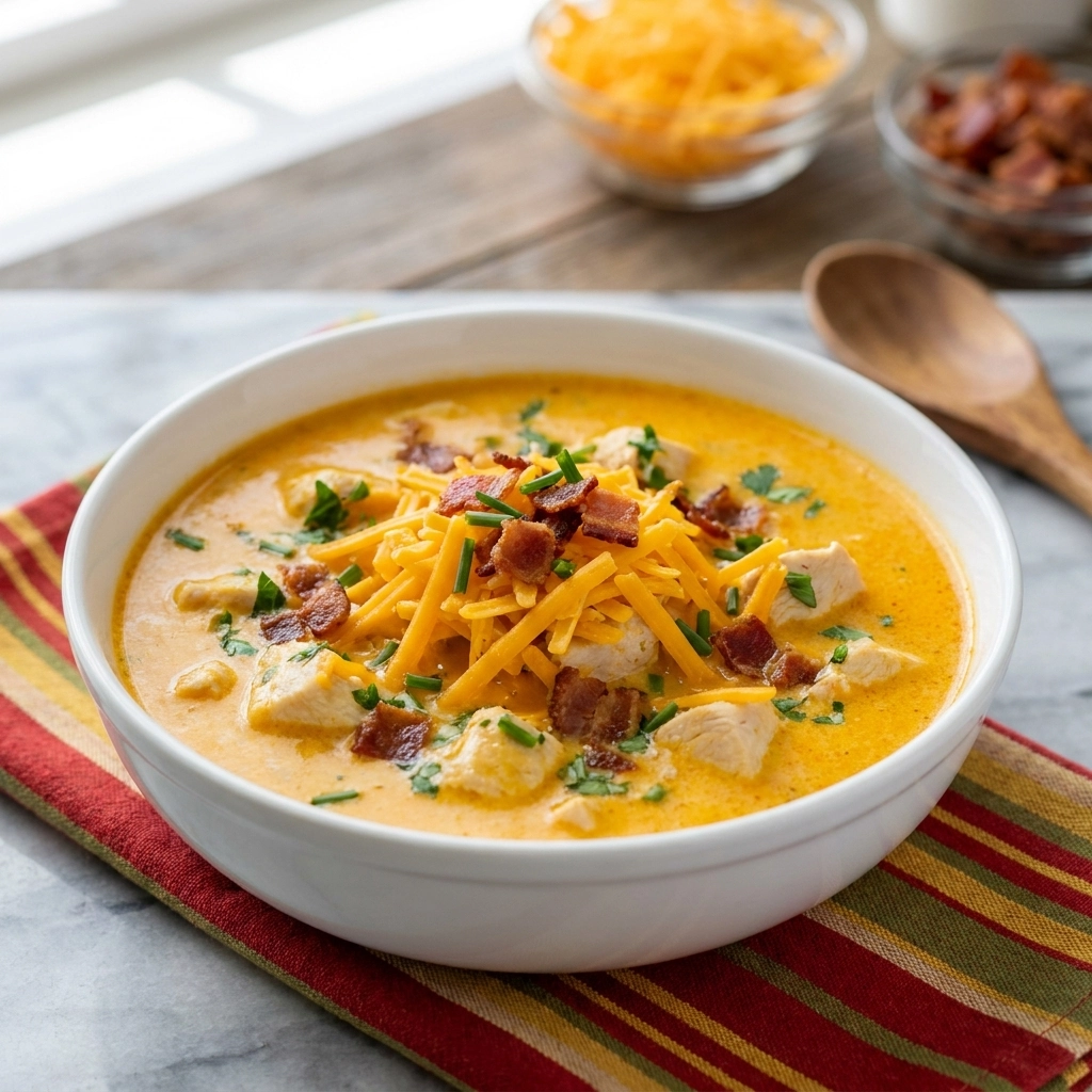 Slow Cooker Low-Carb Crack Chicken Soup Recipe | Easy Keto Dinner Ideas