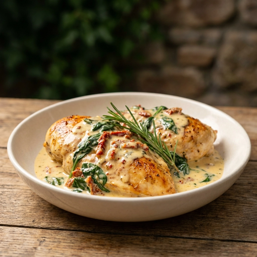Creamy Crockpot Tuscan Chicken Recipe: Easy Slow Cooker Comfort Meal | Dinner Ideas