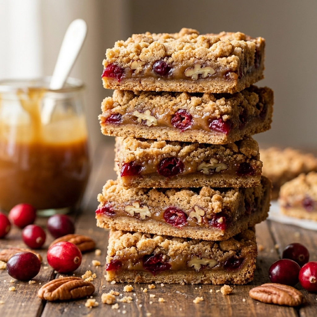 The Definitive Guide to Caramel Cranberry Nut Bars | Easy Holiday Dessert Bars