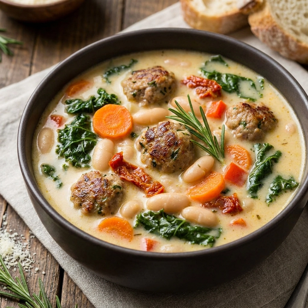 Hearty Sausage and White Bean Soup: A Comforting Classic | Easy Winter Soup Recipe