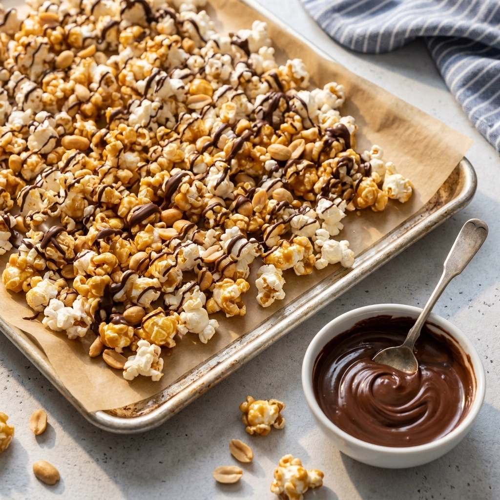 The Ultimate Chocolate Caramel Corn Adventure | Easy Gourmet Popcorn Snack