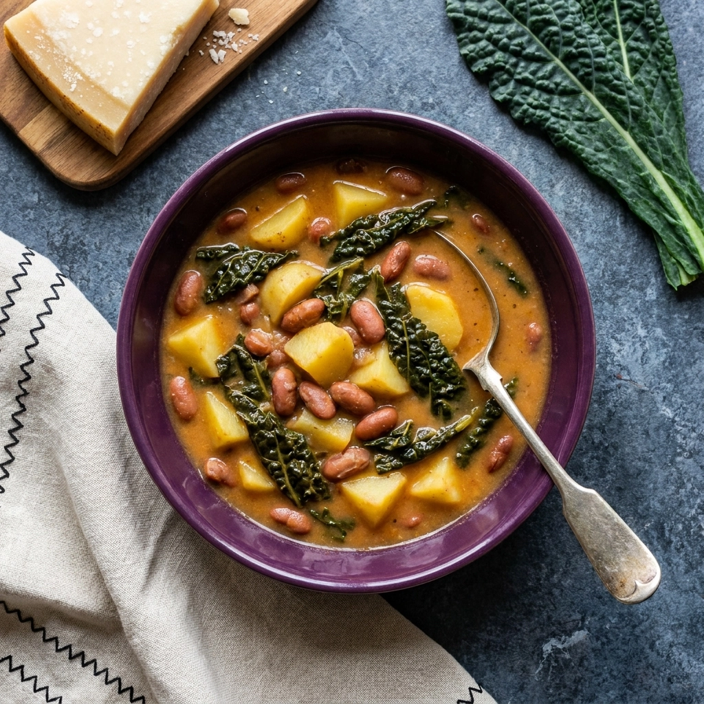 Rustic Italian Bean and Potato Soup | Hearty Winter Comfort Food Recipe