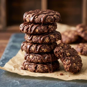 Easy No-Bake Chocolate Peanut Butter Cookies Recipe | Quick Dessert Ideas