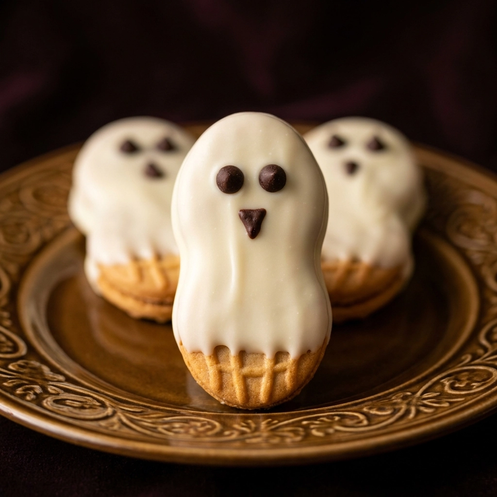 Spooky Nutter Butter Ghosts: Easy Halloween Treats | Cute Halloween Dessert Ideas