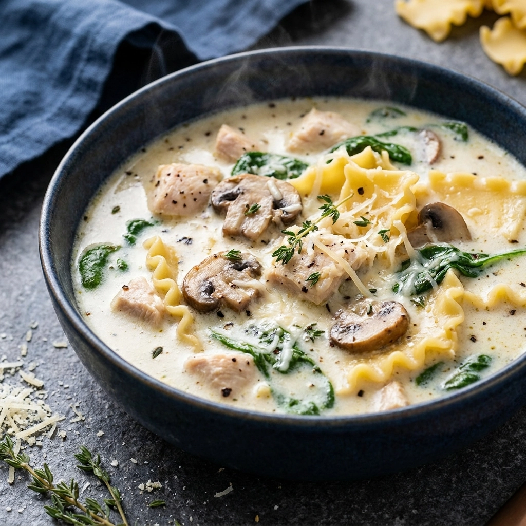 Creamy White Lasagna Soup: The Ultimate Comfort Meal | Easy White Lasagna Soup Recipe