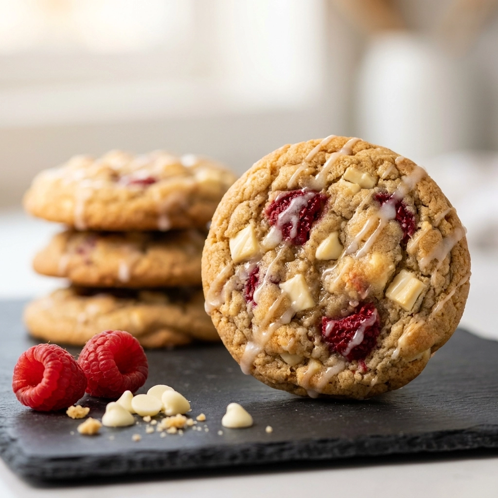 White Chocolate Raspberry Cookies: A Tart and Creamy Adventure | Easy Dessert Ideas