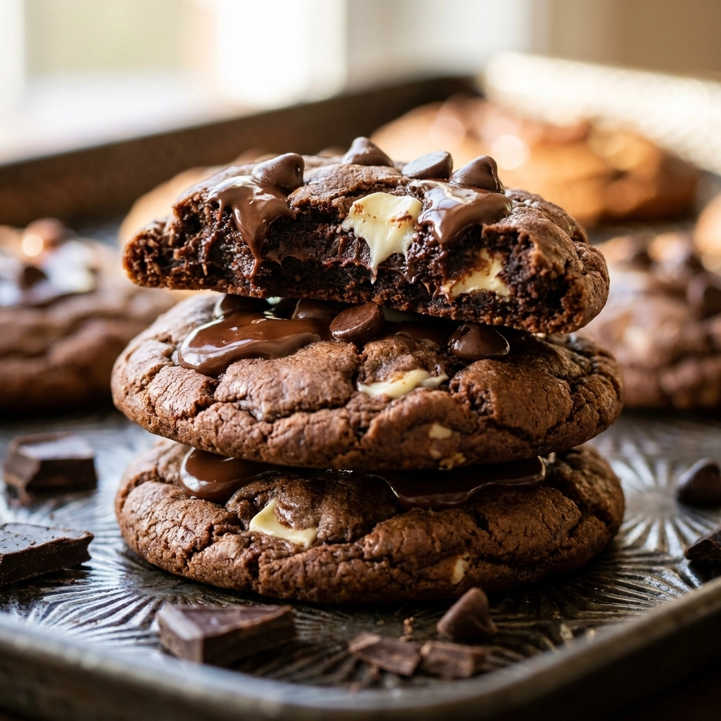 The Ultimate Rocky Road Chocolate Fudge Cookies | Easy Chocolate Dessert Recipe