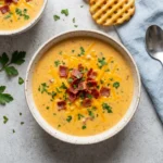Slow Cooker Cheeseburger Soup | Easy Comfort Food Dinner Idea