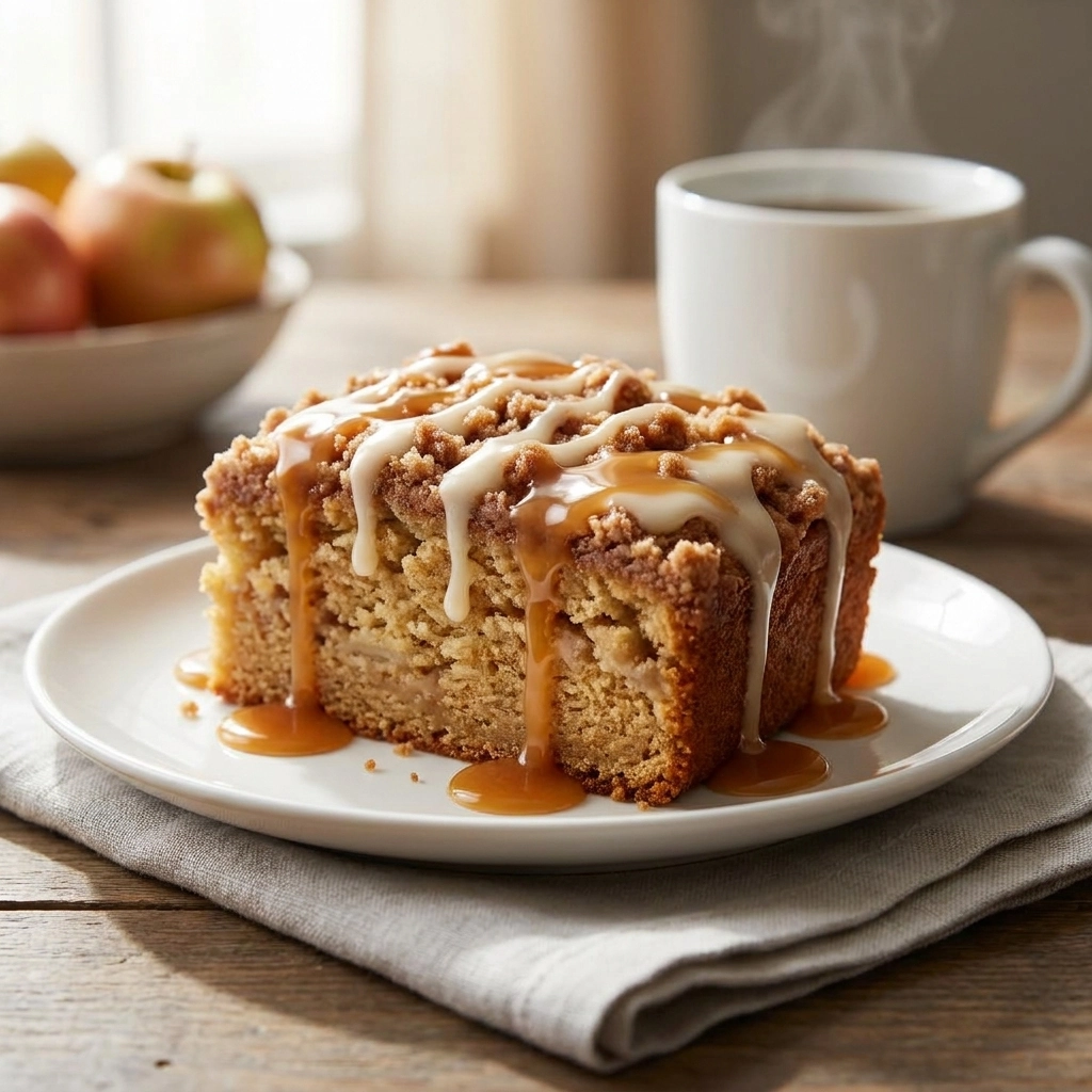 Old-Fashioned Apple Coffee Cake with Cinnamon Streusel | Easy Fall Breakfast Recipe