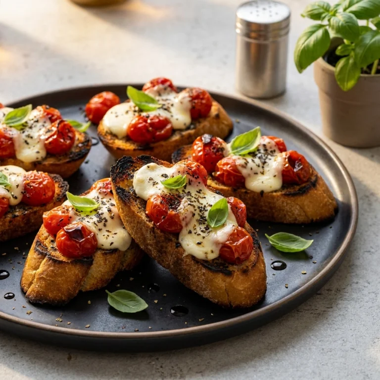 Spooktacular Halloween Bruschetta Appetizer Savory Recipe | Easy Halloween Party Food
