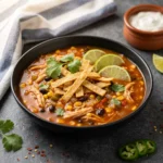 Easy Instant Pot Chicken Tortilla Soup | Healthy Weeknight Dinner Idea