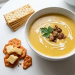 Hearty Potato Cheddar Soup with Italian Sausage | Easy Comfort Food Dinner