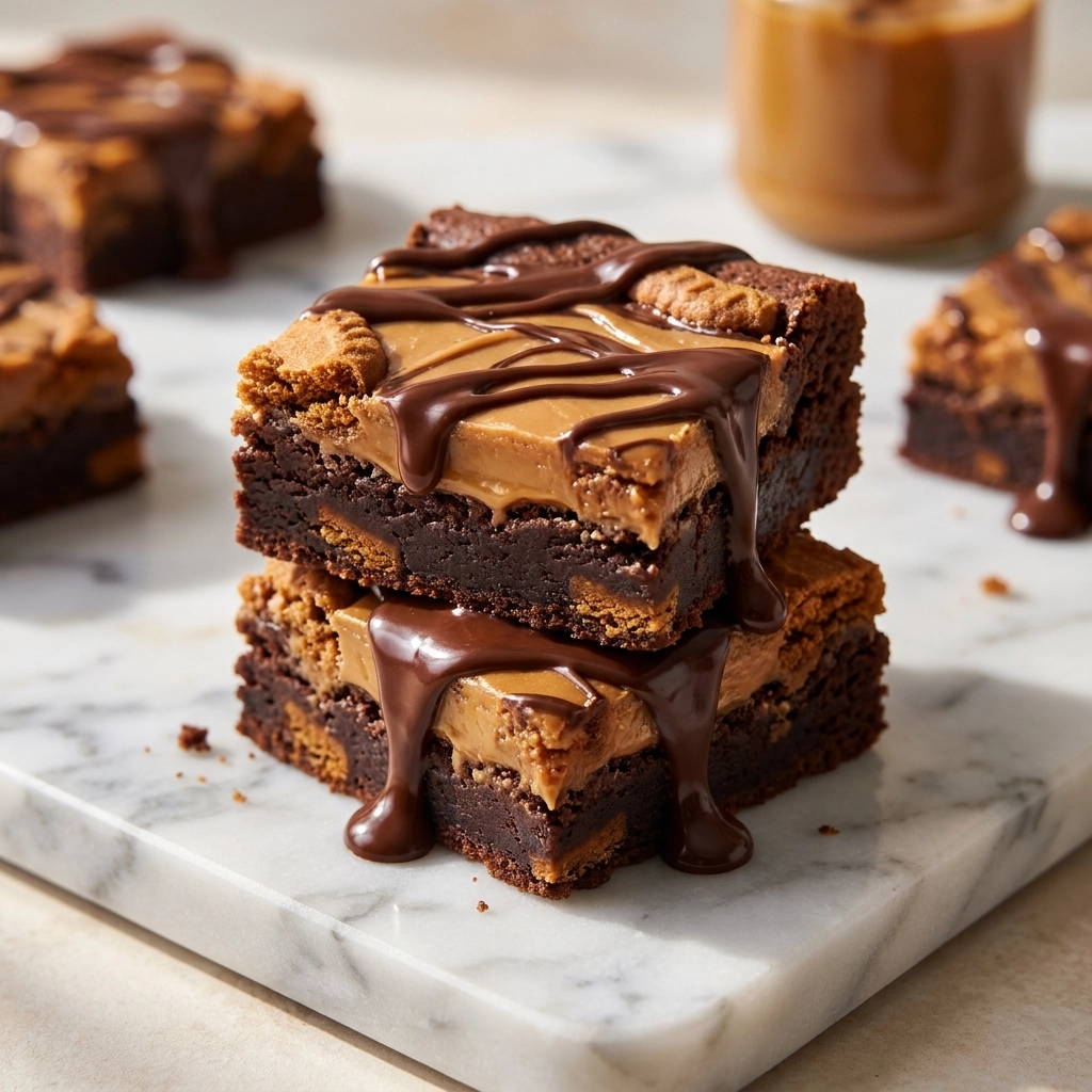 Biscoff Cookie Butter Brownies: The Ultimate Speculoos Treat | Best Biscoff Dessert