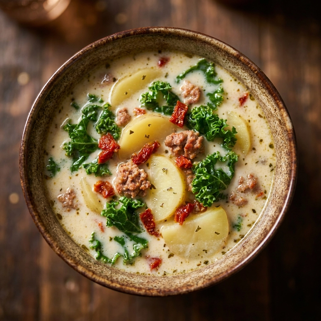 Hearty Crockpot Zuppa Toscana | Easy Slow Cooker Italian Soup Recipe