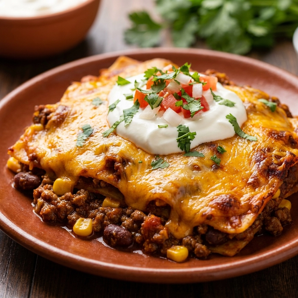 Mexican Lasagna The Ultimate Cheesy Taco Casserole | Easy Family Dinner Ideas