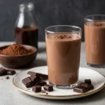 Creamy Chocolate Smoothie Recipe No Banana | Healthy Dairy Free Breakfast Shake