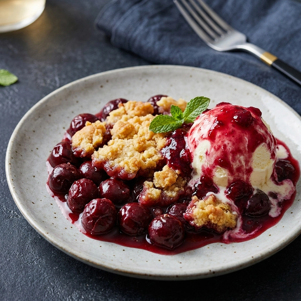 Crockpot Cherry Cobbler: A Delightful and Easy Dessert | Slow Cooker Fruit Dessert