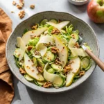 Shaved Brussels and Pear Salad with Manchego: A Fresh Delight | Healthy Holiday Side Dish