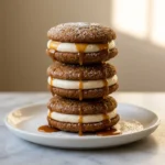 Best Apple Cider Whoopie Pie Cookies with Caramel Filling | Fall Dessert Recipes