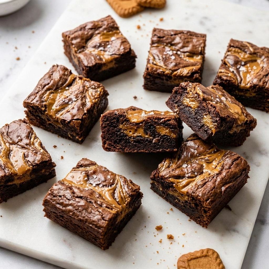 Biscoff Cookie Butter Brownies: The Ultimate Speculoos Treat | Best Biscoff Dessert