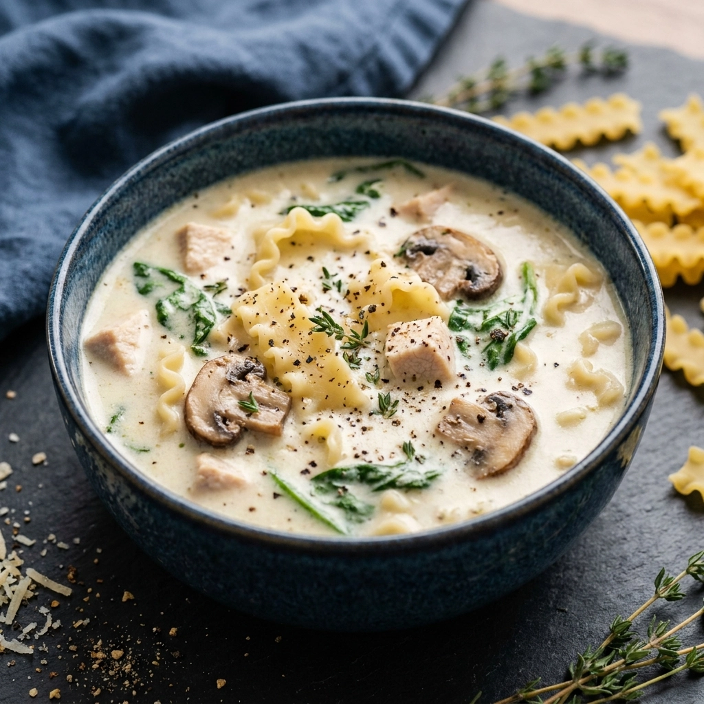 Creamy White Lasagna Soup | Easy Comfort Food Dinner Idea