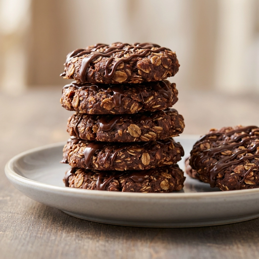Easy No-Bake Chocolate Peanut Butter Cookies Recipe | Quick Dessert Ideas
