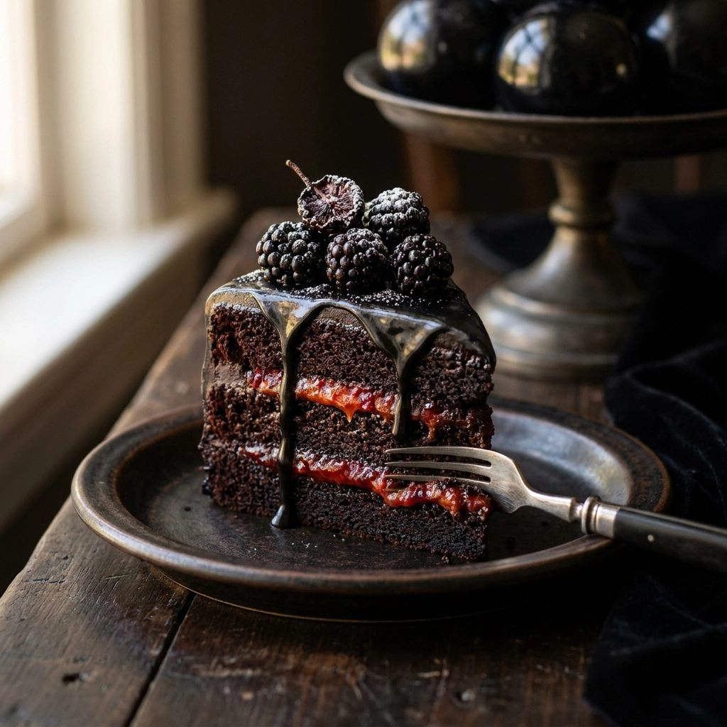 Indulge in Black Velvet Halloween Cake: Spooky & Delicious | Easy Halloween Dessert