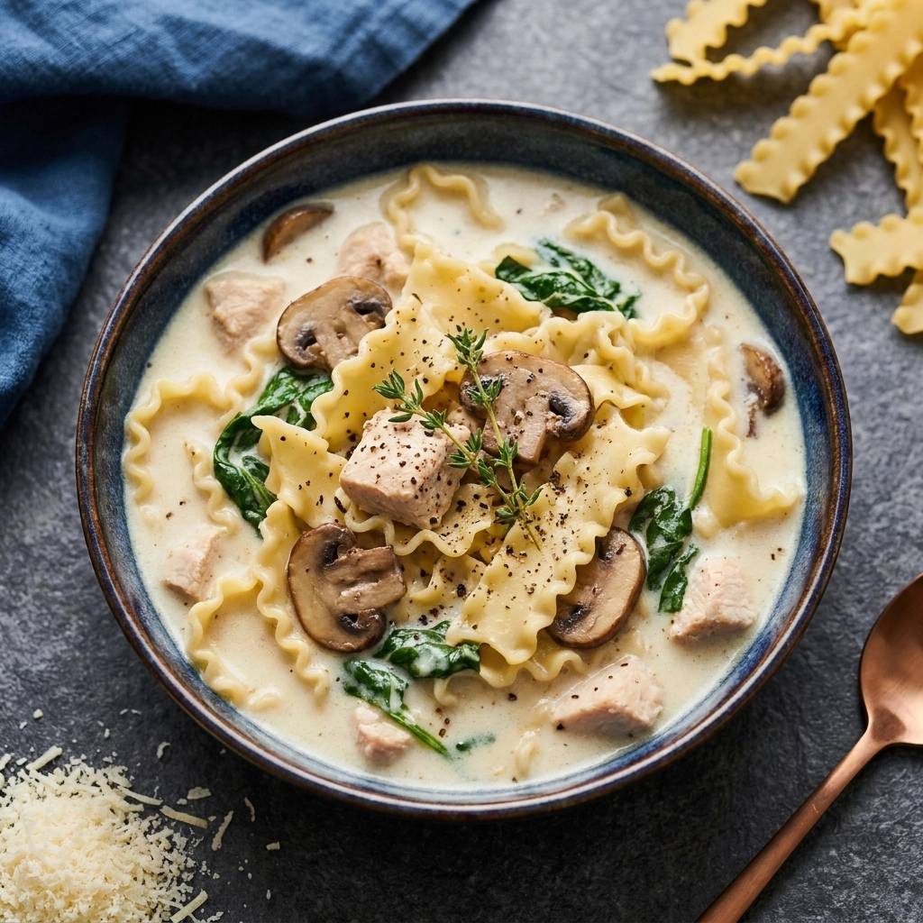 Creamy White Lasagna Soup: The Ultimate Comfort Meal | Easy White Lasagna Soup Recipe
