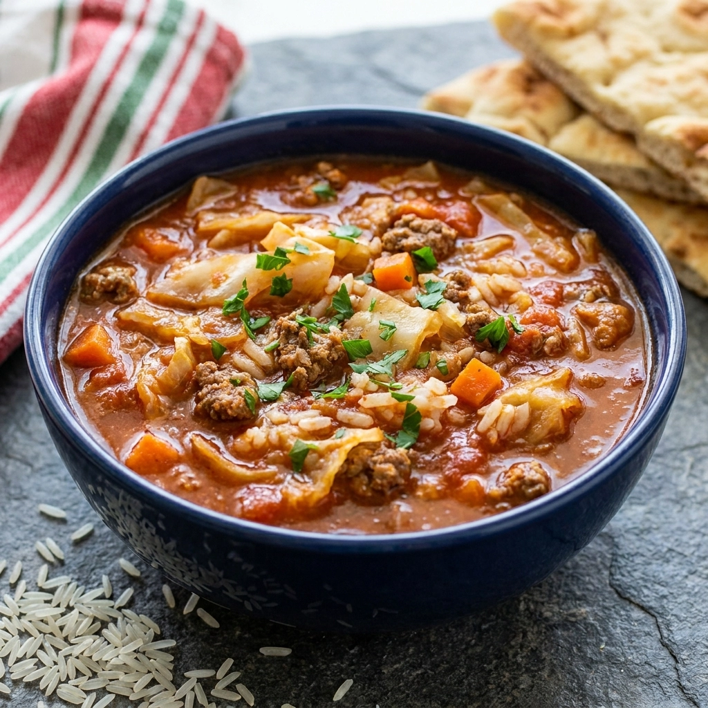 Hearty Cabbage Roll Soup | Easy Comfort Food Dinner Idea