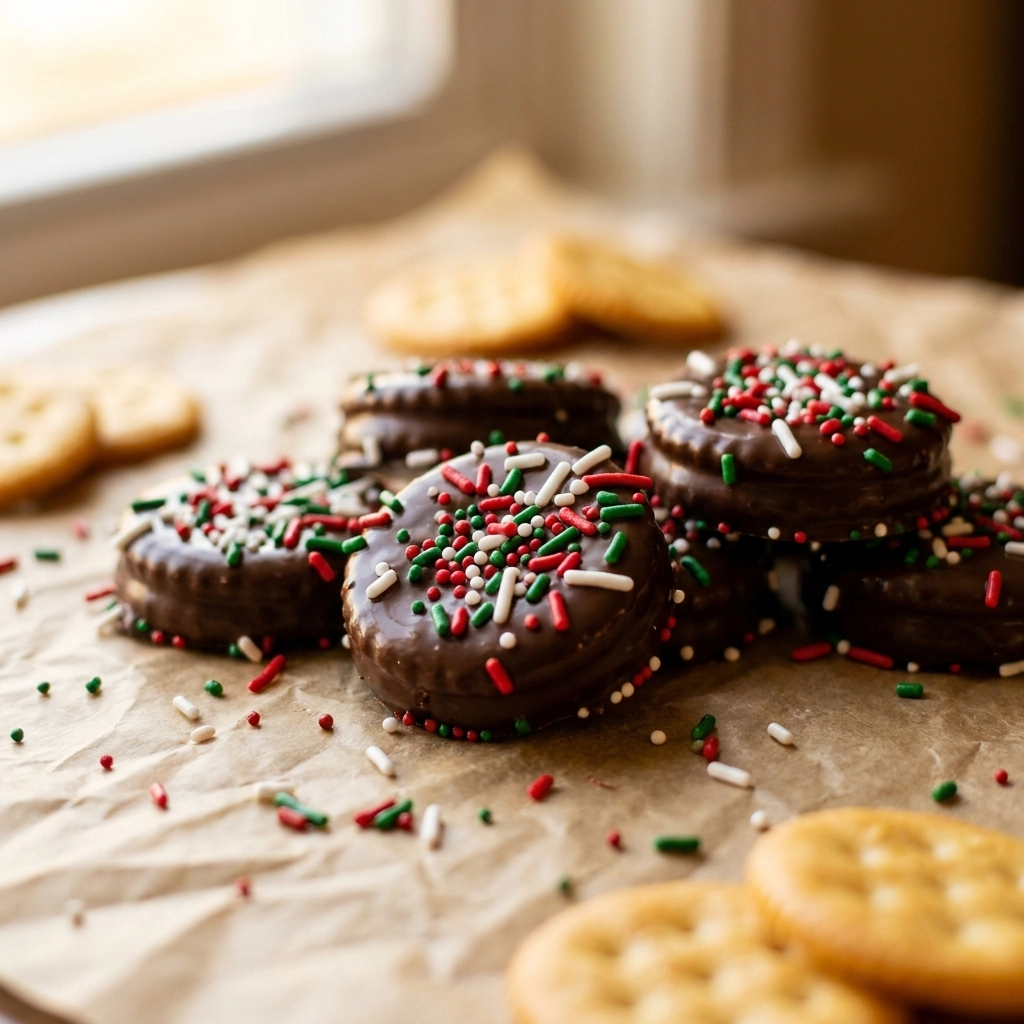 Reese Cup Ritz Cracker Cookies | Easy Peanut Butter Dessert Recipe