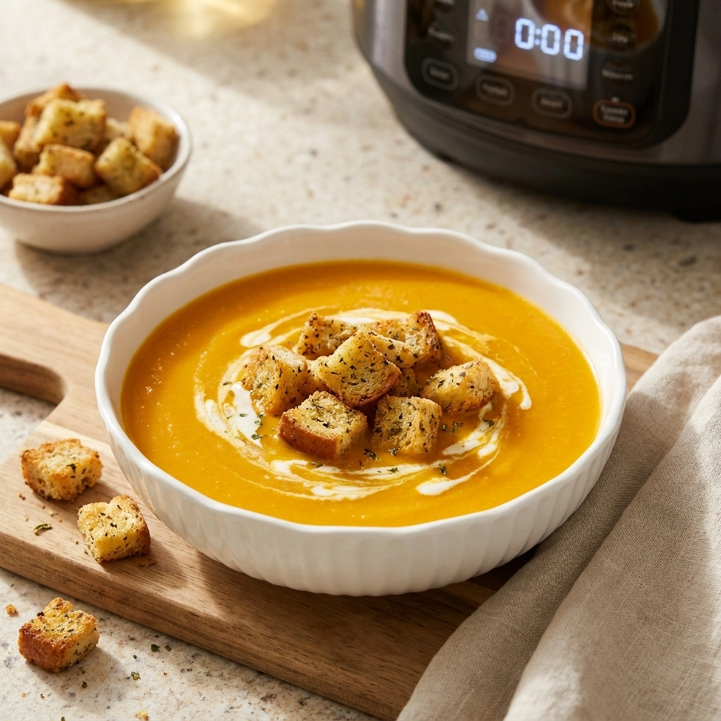 Creamy Slow Cooker Pumpkin Soup: The Ultimate Autumn Comfort | Easy Pumpkin Soup Recipe