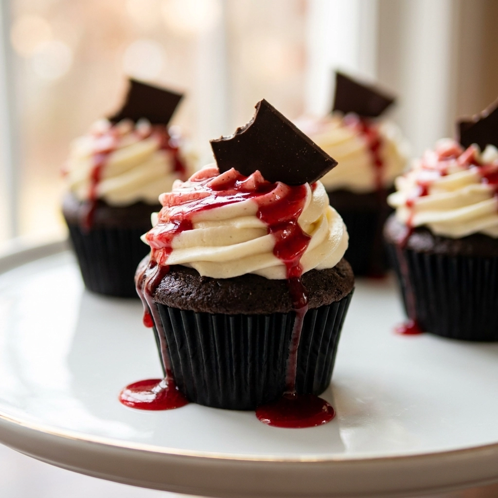 Irresistible Vampire Bite Cupcakes for Halloween Fun | Spooky Dessert Ideas