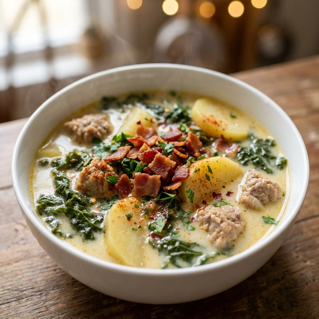 Hearty Crockpot Zuppa Toscana | Easy Slow Cooker Italian Soup Recipe