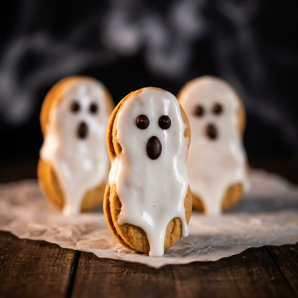 Spooky Nutter Butter Ghosts: Easy Halloween Treats | Cute Halloween Dessert Ideas