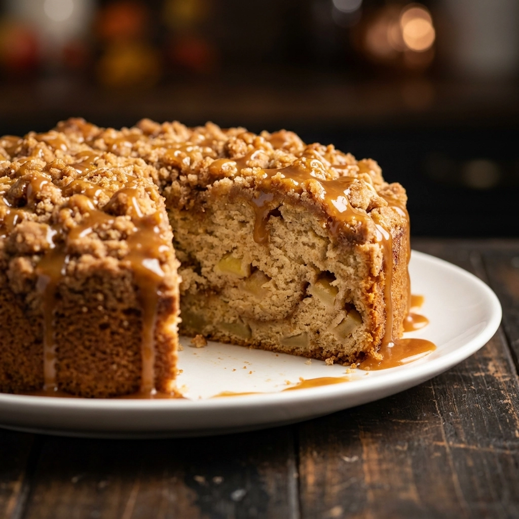 Old-Fashioned Apple Coffee Cake with Cinnamon Streusel | Easy Fall Breakfast Recipe