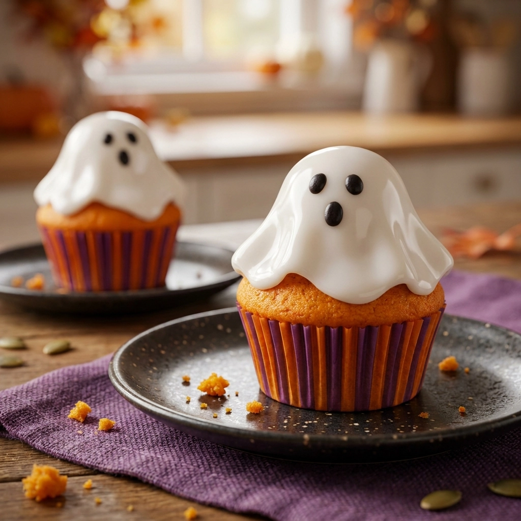 Scrumptious Halloween Ghost Cupcakes: Spooky & Delicious Treats | Cute Ghost Dessert