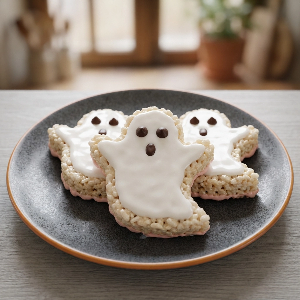Spooky Rice Krispie Treat Ghosts for Halloween Fun | Easy Halloween Treats