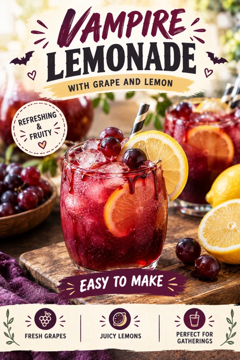 Layered purple grape and yellow lemon lemonade in a glass, garnished with a fresh lemon slice and mint.