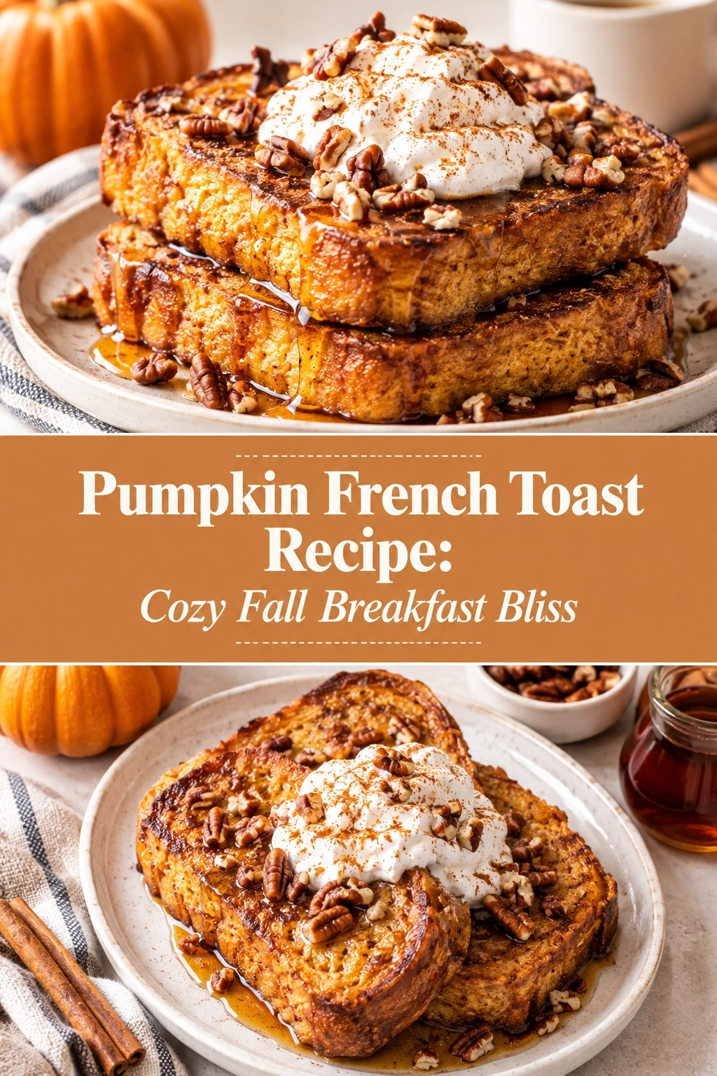 Pumpkin French Toast Recipe: Cozy Fall Breakfast Bliss | Easy Autumn Brunch Ideas recipe