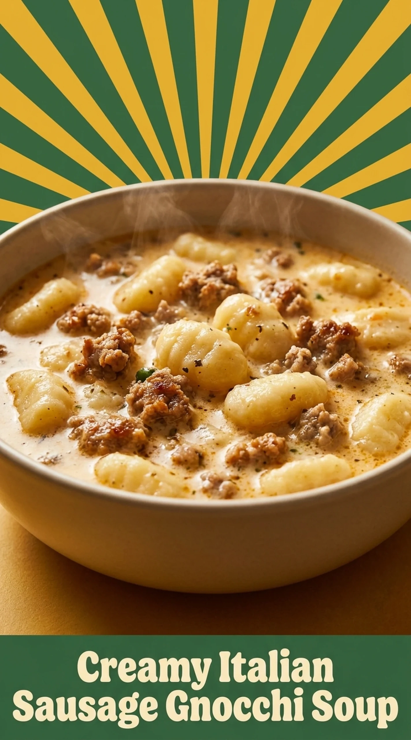 Creamy Italian Sausage Gnocchi Soup | Cozy One Pot Comfort Food Dinner recipe
