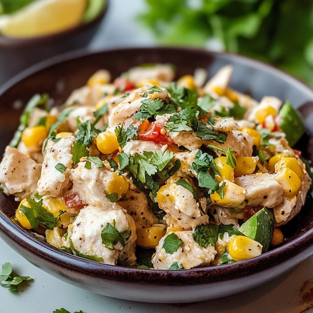 Fresh Mexican Street Corn Chicken Salad Recipe Delight recipe