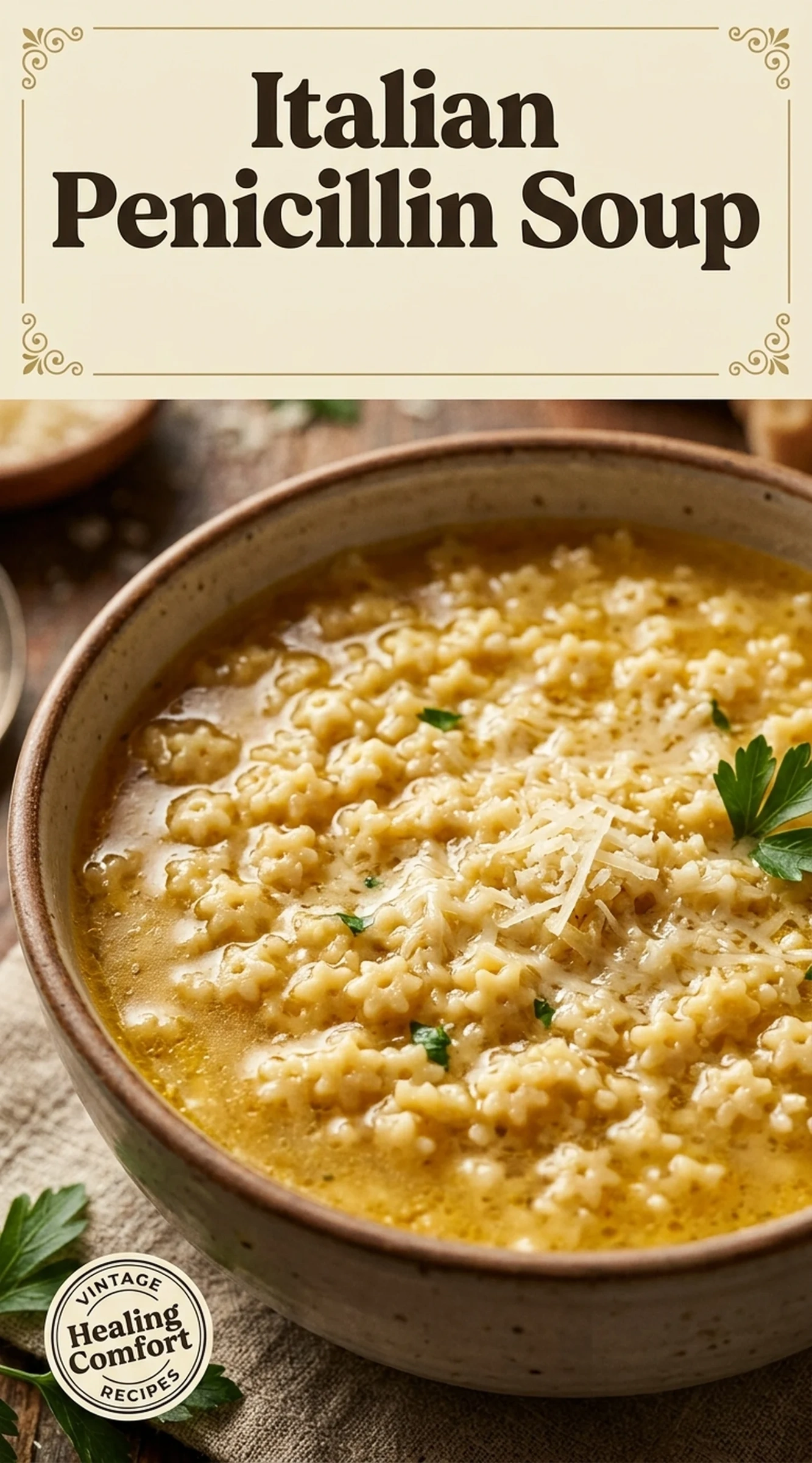 Italian Penicillin Soup: A Healing Bowl of Comfort | Healthy Garlic Chicken Soup recipe