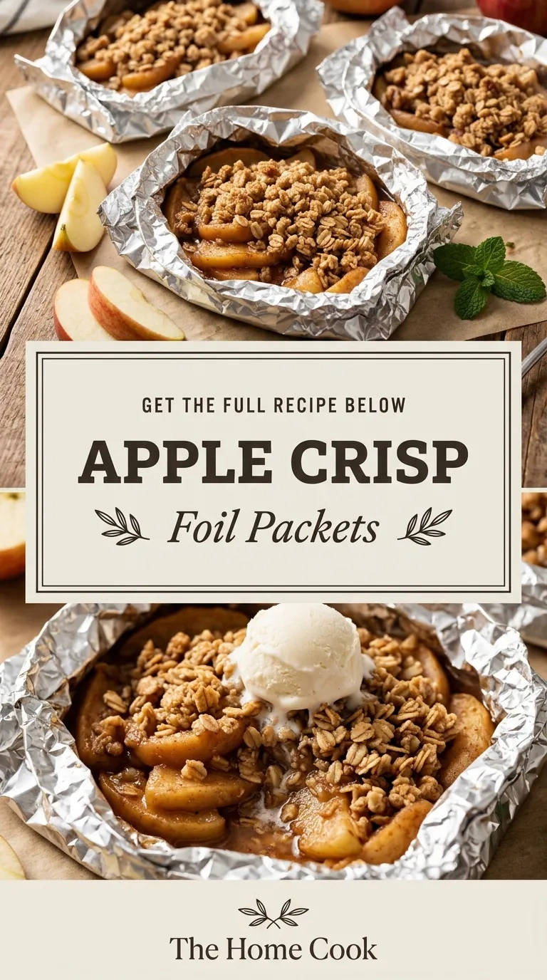 Apple Crisp Foil Packets | Easy Camping Dessert Ideas for Fall recipe