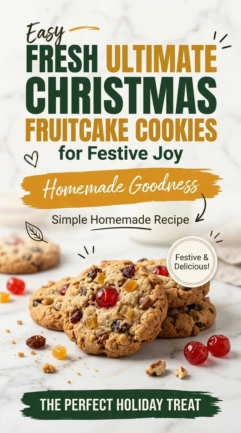 Fresh Ultimate Christmas Fruitcake Cookies for Festive Joy | Holiday Baking Recipe recipe