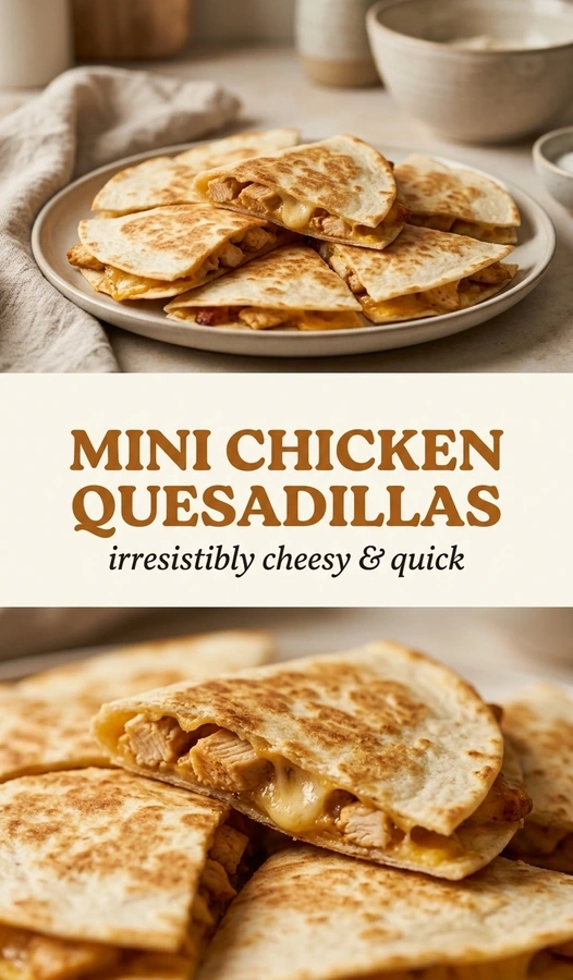 Irresistible Mini Chicken Quesadillas: Quick & Easy Recipe | Easy Game Day Appetizers recipe