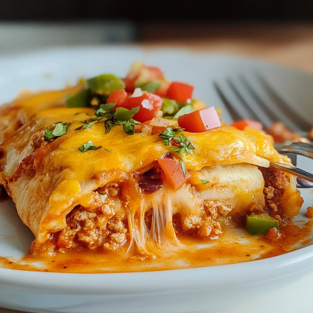 Mouthwatering Southwest Ground Turkey Enchiladas Recipe recipe